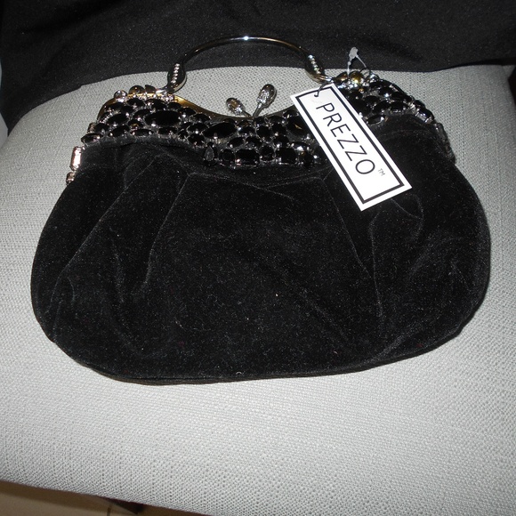 PREZZO Handbags - BLACK EVENING BAG, PREZZO